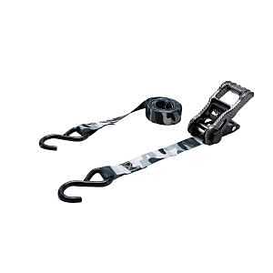 2‑Pack 1‑in × 10‑ft Heavy‑Duty Ratchet Tie‑Down Straps