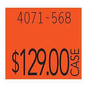 Monarch 1136R2 Pricing Label, 5/8 in L, 3/4 in W