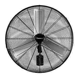 VisionAir 2VAFWLHVOC30 Heavy-Duty Oscillating High-Velocity Wall-Mount Fan, 120 V, 30 in Dia Blade, 2-Speed