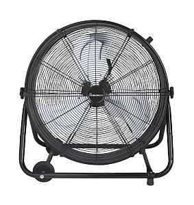 VisionAir 2VAFDRUM24 Heavy-Duty High-Velocity Tilting Drum Fan, 120 V, 24 in Dia Blade, 2-Speed, 6937 cfm Air