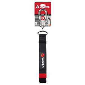 VELCRO Brand EASY HANG VEL-30803-USA Large-Size Heavy-Duty Cinch Strap, 1-1/2 in W, 30 in L, Polypropylene, Black