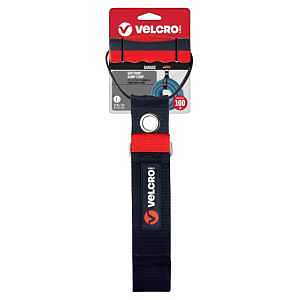 VELCRO Brand EASY HANG VEL-30897-USA Large-Size Heavy-Duty Carry Strap, 2 in W, Nylon, Black, 100 lb