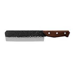 True PrimalForge Series TRU-FXK-0008 Nakiri Knife, Stainless Steel Blade, Wood Handle