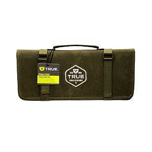 True PrimalForge TRU-ACC-0009 Waxed Knife Roll, Canvas, Green