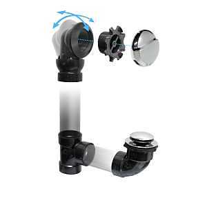 Homerite 27764 Waste and Overflow Kit with Chrome Pop-Up