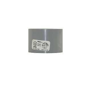Homerite System 15 Series 326516 DWV Coupling, 1-1/2 in, Hub, PVC, Gray, SCH 40 Schedule