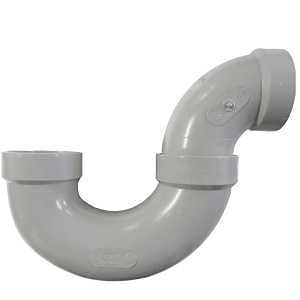 Homerite System 15 Series 326520 DWV P-Trap, 2 in, Hub x Hub, PVC, Gray, SCH 40 Schedule