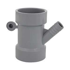 Homerite System 15 Series 326521 Dishwasher Wye, 1-1/2 x 1/2 in, Hub, PVC, Gray, SCH 40 Schedule
