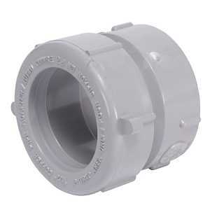 Homerite System 15 Series 326523 Adapter, 1-1/2 in, DWV x Copper, PVC, Gray