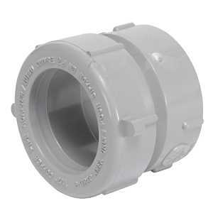 Homerite System 15 Series 326524 Adapter, 1-1/2 x 1-1/4 in, DWV x Copper, PVC, Gray