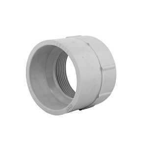 Homerite System 15 Series 326542 Female Adapter, 1-1/2 in, Hub x FPT, PVC, Gray