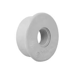 Homerite System 15 Series 326544 DWV Dishwasher Bushing, 1-1/2 x 1/2 in, Spigot x FPT, PVC, Gray