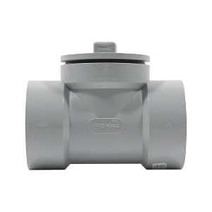 Homerite System 15 Series 326546 DWV Line Cleanout, 1-1/2 in, Hub x Hub x Gasket, PVC, Gray, SCH 40 Schedule