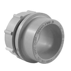 Homerite System 15 Series 326547 Trap Adapter, 1-1/2 in, Spigot x Slip Joint, PVC, Gray