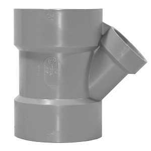 Homerite System 15 Series 326567 Wye, 3 x 1-1/2 in, Hub, PVC, Gray