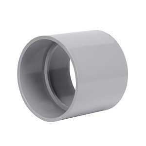 Homerite System 15 Series 326569 DWV Coupling, 3 in, Hub, PVC, Gray, SCH 40 Schedule