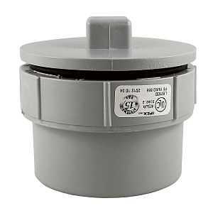 Homerite System 15 Series 326574 DWV Line Cleanout, 3 in, Spigot x Gasket, PVC, Gray, SCH 40 Schedule