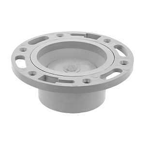 Homerite System 15 Series 326576 DWV Adjustable Closet Flange, 4 x 3 in, Flange, PVC