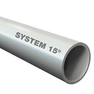 IPEX System 15 010019 DWV Pipe, 1-1/2 in, 6 ft L, SCH 40 Schedule, PVC, Light Gray