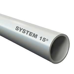 IPEX System 15 010023 DWV Pipe, 1-1/2 in, 12 ft L, Plain End, SCH 40 Schedule, PVC, Light Gray
