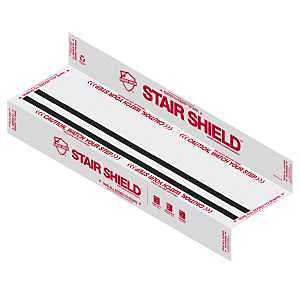 Surface Shields PLS SS 40 Stair Shield, 40 in L, 21 in W, 0.1 mm Thick, Polypropylene, White