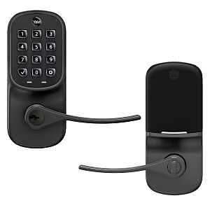 Yale YRL216-NR-BSP Door Lock, Oil-Rubbed Bronze, Residential, Grade 2 Grade, Metal, Lever Handle, Yes, Universal Hand