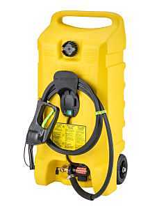Scepter PFSD1411 Powered Fueling Station, 14 gal, HDPE, Yellow