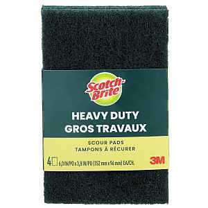 Scotch-Brite 7100335123 Heavy-Duty Scour Pad, 6 in L, 3.8 in W, Green