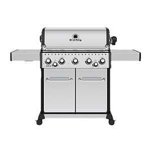 Broil King Baron S 590 Pro Series 876947 Gas Grill, 45,000 Btu, Natural Gas, 5-Burner, Side Shelf Included: Yes