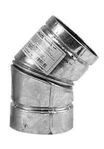Pellet Stove Elbow, 45 Degree