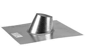 Pellet Stove Flashing, Type L, Adjustable, 4-In.