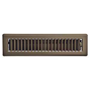 Chocolate LVRD Floor Register Grille 2.25" x 12" – Premium HVAC Air Diffuser