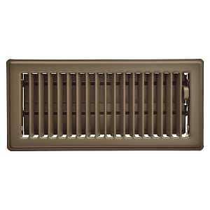 LVRD FLOOR RGSTR CHOC 4 X 10IN