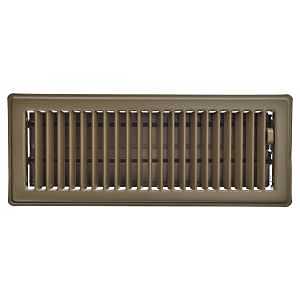 LVRD FLOOR RGSTR CHOC 4 X 12IN
