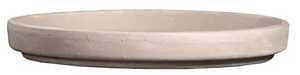 Border Concepts 805455 German Waterproof Saucer, 5 in Dia, Clay, Granite