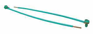 Southwire 65181440 Grounding Pigtail with Screws, 14 to 12 AWG Wire, Green