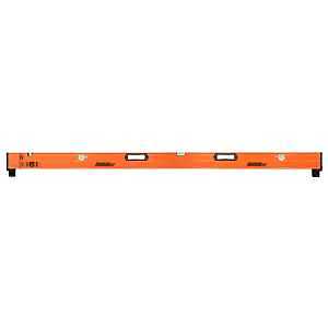 Johnson 5800-0712P Extendable Plate Level, 144 in L, 3-Vial, Aluminum, Orange