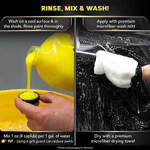 Meguiar's G17748 Ultimate Wash and Wax, 48 oz, Liquid, Sweet Cherry