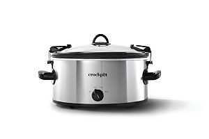 Crock-Pot 2131382 Slow Cooker, 6 qt Capacity, Silver