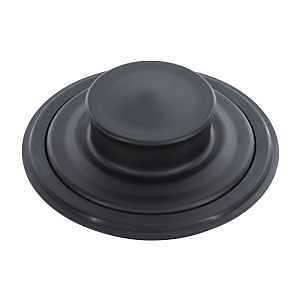 Danco 12075 Garbage Disposal Drain Stopper, 3.38 in Dia, 1 in H, Stainless Steel, Black
