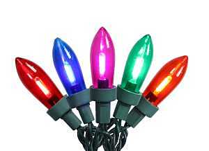 Hometown Holidays W11L2004 String Light, 120 V, 24.96 W, 100-Lamp, Multi-Color, 67 ft L