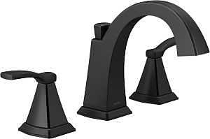 Flynn 2-Handle Widespread Bathroom Faucet, Matte Black