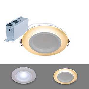 LED Retrofit Canless Recessed Downlight/Night Light, Dimmable, 6 In.