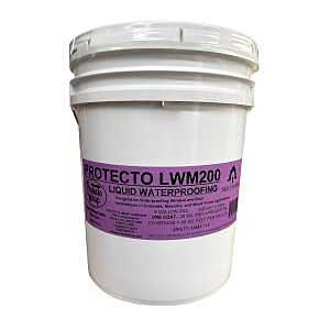 Protecto Wrap LWM200 Waterproof Membrane, Liquid, Blue/Green, 5 gal