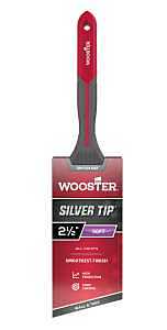 Wooster Silver Tip GRIPTECH MAX Series G5221-212 Paint Brush, 2-1/2 in W, Soft Angle Brush, 2-7/8 in L Bristle