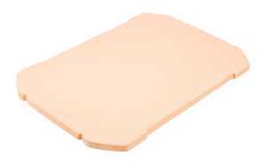 Broil King 69842 Pizza Stone, Rectangular, 18.8 in L, 14 in W, Ceramic, Beige