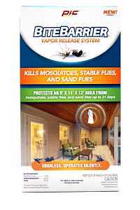 PIC BiteBarrier Mosquito and Fly Killer Vapor Release System, White