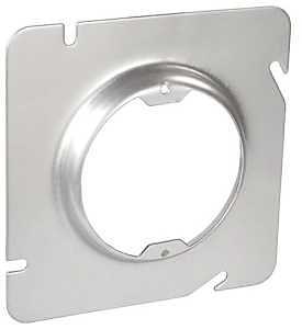 Southwire 72C3-UPC Square To Round Fixture Ring, 4-11/16 in W, Steel, Silver, Galvanized