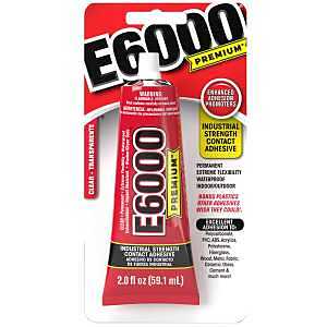 E6000 205201 Contact Adhesive, Clear, 2 fl-oz Tube
