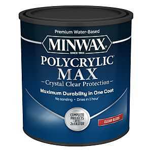 Minwax 63333 Protective Finish, Gloss, Clear, Liquid, 1 qt Can